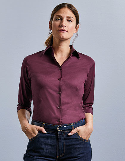 Ladies´ 3/4 Sleeve Fitted Shirt | Russell Collection