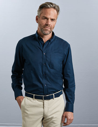 Men´s Long Sleeve Classic Twill Shirt | Russell Collection