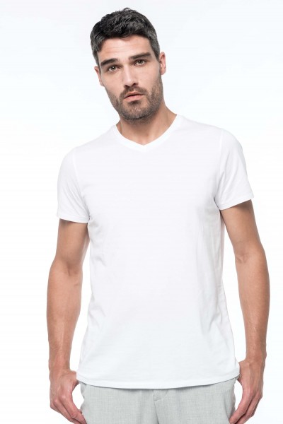Herren T-Shirt Supima® mit V-Ausschnitt und kurzen Ärmeln | Kariban