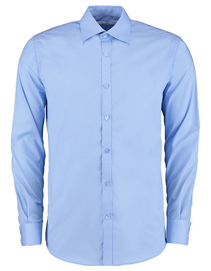 Mens Slim Fit Business Shirt Long Sleeve | Kustom Kit