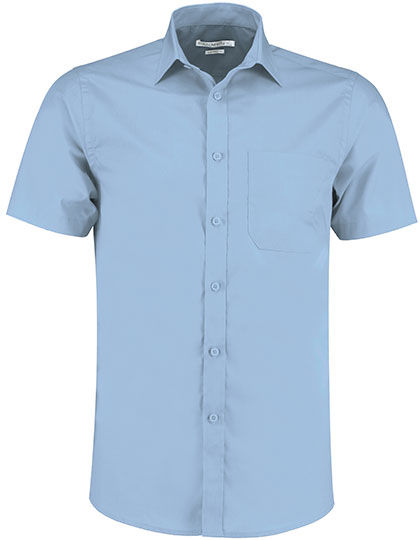 Tailored Fit Poplin Shirt Short Sleeve | Kustom Kit