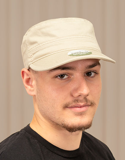Organic Cotton Army Cap washed | Brain Waves