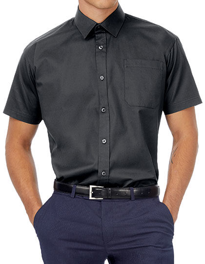 Twill Shirt Sharp Short Sleeve / Men | B&C