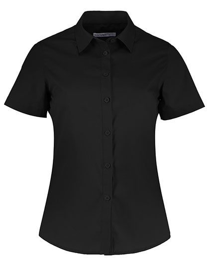 Women`s Tailored Fit Poplin Shirt Short Sleeve | Kustom Kit