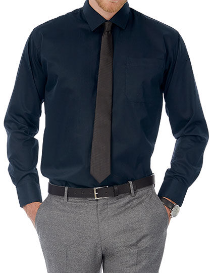 Twill Shirt Sharp Long Sleeve / Men | B&C