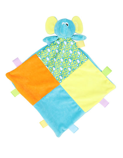 Baby Multi Coloured Comforter with Rattle | Mumbles