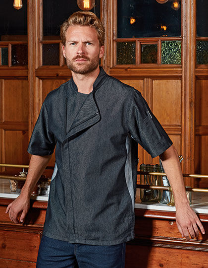 Chefs Zip-Close Short Sleeve Jacket | Premier Workwear
