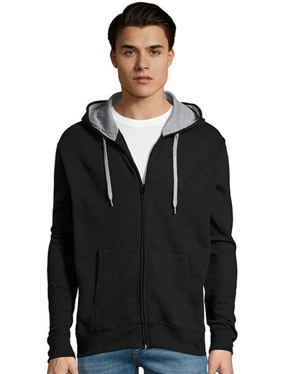 Contrasted Zipped Hooded Jacket Soul Men | SOL´S