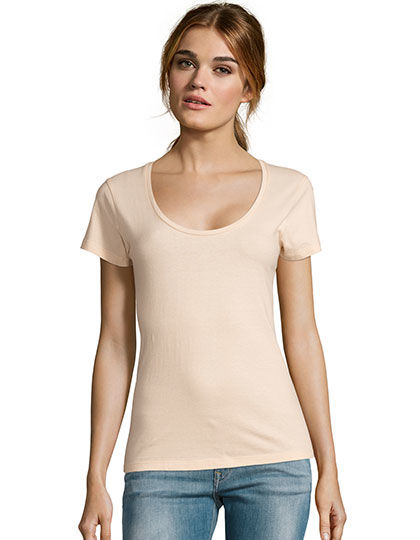 Womens Low-Cut Round Neck T-Shirt Metropolitan | SOL´S