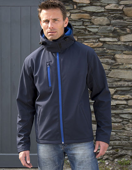 Mens Core Lite Hooded Soft Shell Jacket | Result Core
