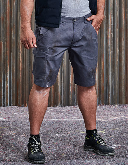 Workwear-Shorts aus Polyester-/Baumwoll-Twill | Russell
