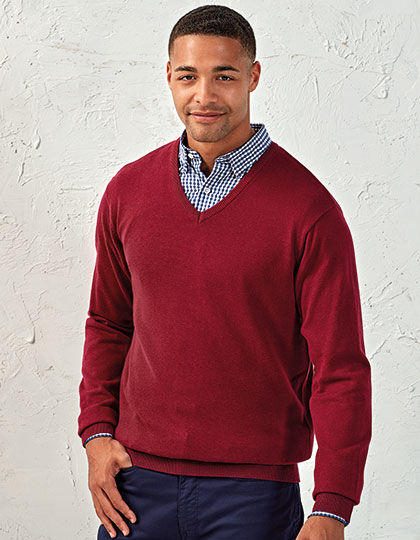 Mens V-Neck Knitted Sweater | Premier Workwear