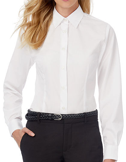 Poplin Shirt Smart Long Sleeve / Women | B&C