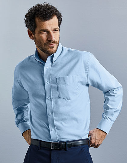 Men´s Long Sleeve Oxford Shirt | Russell Collection