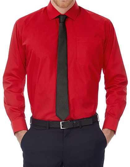 Poplin Shirt Smart Long Sleeve / Men | B&C