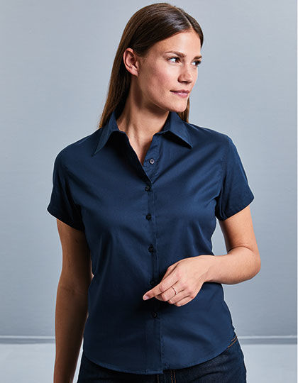 Ladies´ Short Sleeve Classic Twill Shirt | Russell Collection