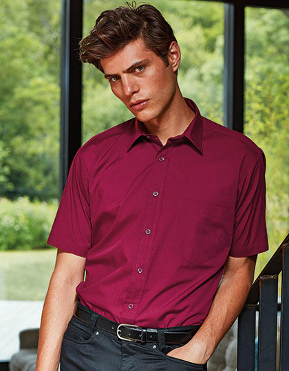 Poplin Short Sleeve Shirt (Herrenhemd/Kurzarm) | Premier Workwear