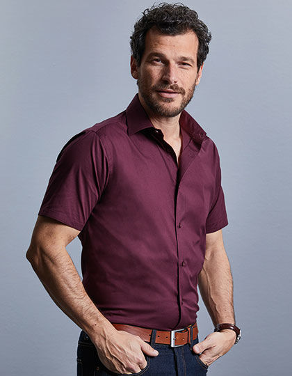 Men´s Short Sleeve Fitted Shirt | Russell Collection