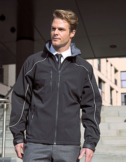 Ice Fell Hooded Soft Shell Jacket | Result WORK-GUARD