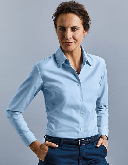 Ladies´ Long Sleeve Oxford Shirt | Russell Collection