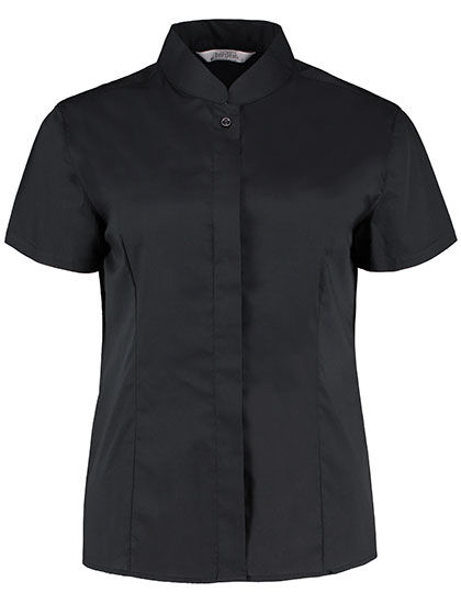 Womens Bar Shirt Mandarin Collar Short Sleeve | Bargear