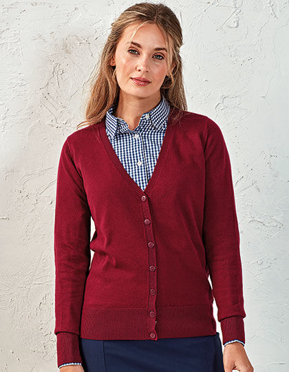 Ladies Button Through Knitted Cardigan | Premier Workwear