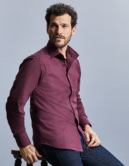 Men´s Long Sleeve Fitted Shirt | Russell Collection