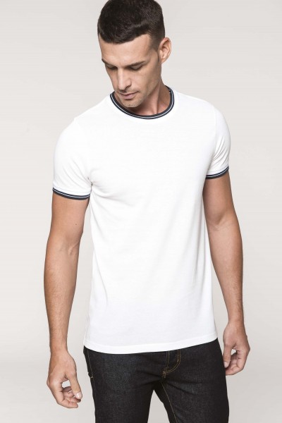 Rundhals T-Shirt aus Piqué für Herren | Kariban